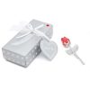 Crystal Rose Gold and Silver Artificial Flower Gift Box Crystal Rose Gold and Silver Artificial Flower Gift Box