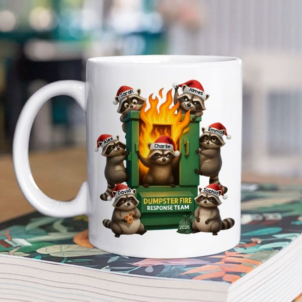 Cunning Raccoon Office Chaos Dumpster Fire Response Team - Personalized Mug - Funny Holiday Gift for Coworkers Cunning Raccoon Office Chaos Dumpster Fire Response Team - Personalized Mug - Funny Holiday Gift for Coworkers