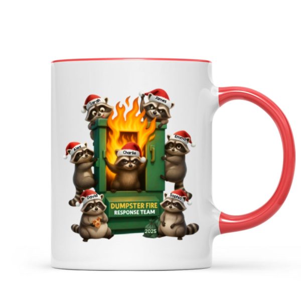 Cunning Raccoon Office Chaos Dumpster Fire Response Team - Personalized Mug - Funny Holiday Gift for Coworkers Cunning Raccoon Office Chaos Dumpster Fire Response Team - Personalized Mug - Funny Holiday Gift for Coworkers