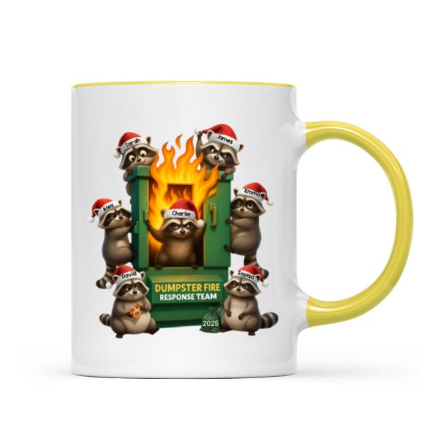 Cunning Raccoon Office Chaos Dumpster Fire Response Team - Personalized Mug - Funny Holiday Gift for Coworkers Cunning Raccoon Office Chaos Dumpster Fire Response Team - Personalized Mug - Funny Holiday Gift for Coworkers