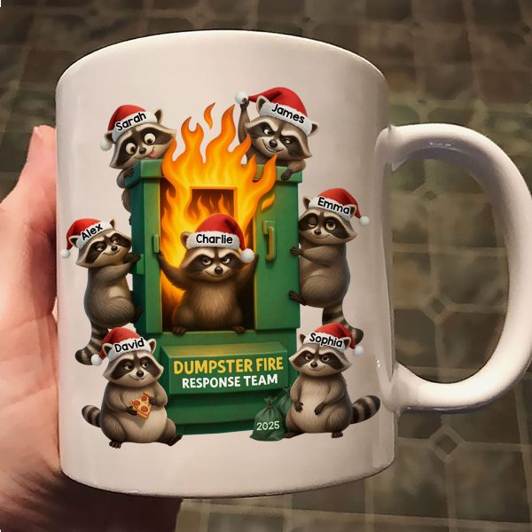 Cunning Raccoon Office Chaos Dumpster Fire Response Team - Personalized Mug - Funny Holiday Gift for Coworkers Cunning Raccoon Office Chaos Dumpster Fire Response Team - Personalized Mug - Funny Holiday Gift for Coworkers