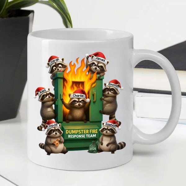 Cunning Raccoon Office Chaos Dumpster Fire Response Team - Personalized Mug - Funny Holiday Gift for Coworkers Cunning Raccoon Office Chaos Dumpster Fire Response Team - Personalized Mug - Funny Holiday Gift for Coworkers