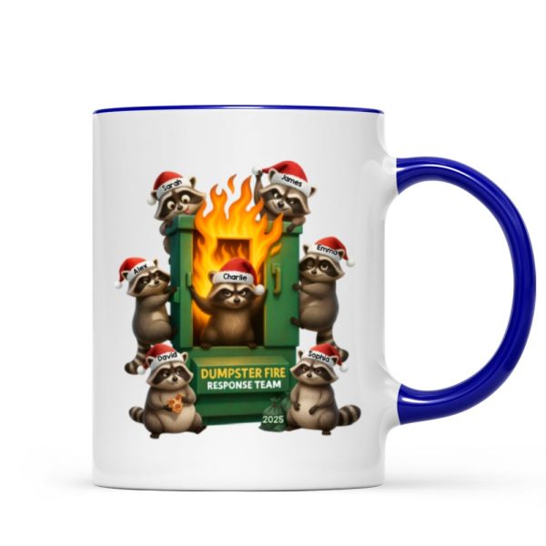 Cunning Raccoon Office Chaos Dumpster Fire Response Team - Personalized Mug - Funny Holiday Gift for Coworkers Cunning Raccoon Office Chaos Dumpster Fire Response Team - Personalized Mug - Funny Holiday Gift for Coworkers
