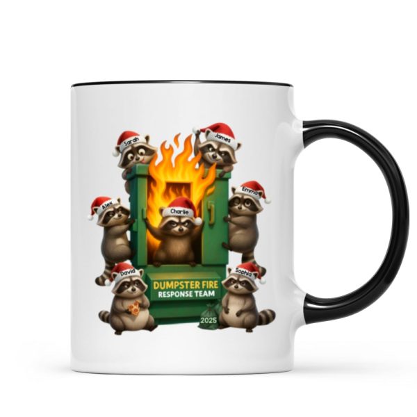 Cunning Raccoon Office Chaos Dumpster Fire Response Team - Personalized Mug - Funny Holiday Gift for Coworkers Cunning Raccoon Office Chaos Dumpster Fire Response Team - Personalized Mug - Funny Holiday Gift for Coworkers