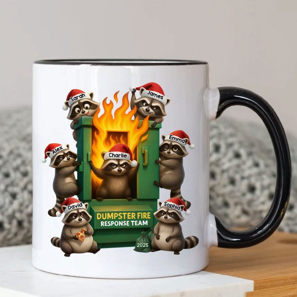 Cunning Raccoon Office Chaos Dumpster Fire Response Team - Personalized Mug - Funny Holiday Gift for Coworkers Cunning Raccoon Office Chaos Dumpster Fire Response Team - Personalized Mug - Funny Holiday Gift for Coworkers