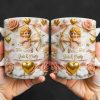 Cupid And Roses With Hearts And Bows Design - Personalized Custom Coffee Mug - CPL1330_MG