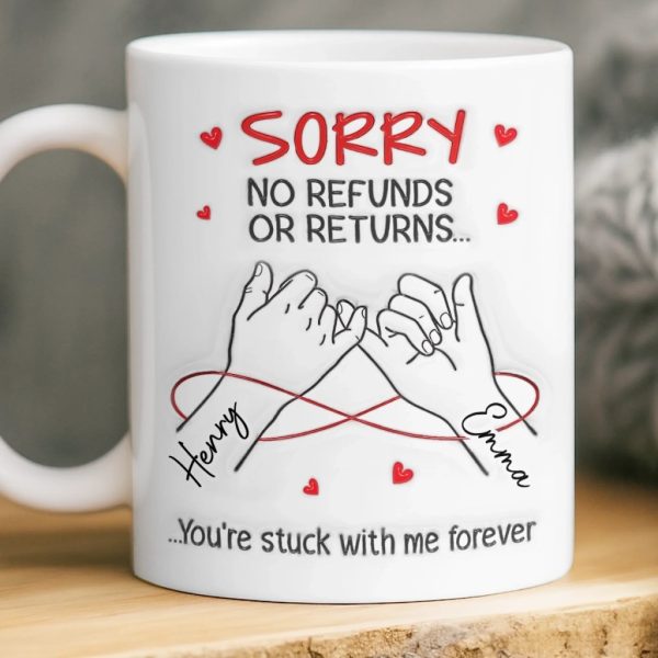 Custom 3D Inflated Effect Printed Mug - Personalized Anniversary Wedding Gifts For Husband And Wife, Him And Her - Built On Love Custom 3D Inflated Effect Printed Mug - Personalized Anniversary Wedding Gifts For Husband And Wife, Him And Her - Built On Love