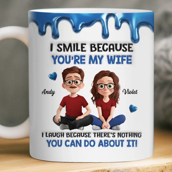 Custom 3D Inflated Effect Printed Mug - Personalized Anniversary Wedding Gifts For Husband And Wife, Him And Her - Love That Feels Like Home