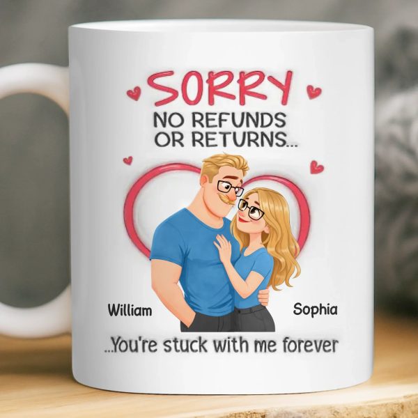 Custom 3D Inflated Effect Printed Mug - Personalized Anniversary Wedding Gifts For Husband And Wife, Him And Her - Our Love Needs No Date Custom 3D Inflated Effect Printed Mug - Personalized Anniversary Wedding Gifts For Husband And Wife, Him And Her - Our Love Needs No Date