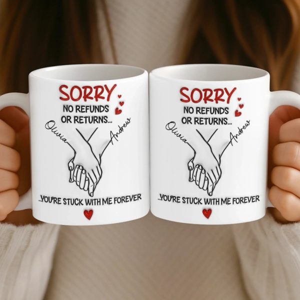 Custom 3D Inflated Effect Printed Mug - Personalized Anniversary Wedding Gifts For Husband And Wife, Him And Her - Side By Side Feels Natural Custom 3D Inflated Effect Printed Mug - Personalized Anniversary Wedding Gifts For Husband And Wife, Him And Her - Side By Side Feels Natural