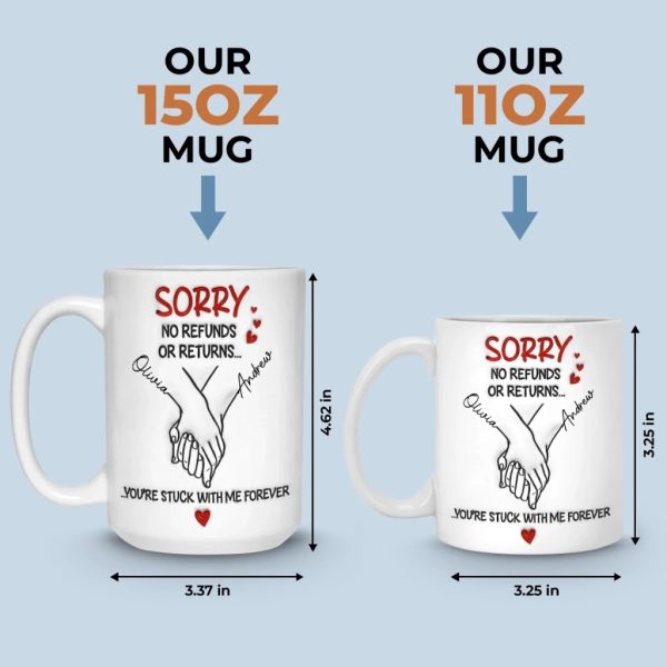 Custom 3D Inflated Effect Printed Mug - Personalized Anniversary Wedding Gifts For Husband And Wife, Him And Her - Side By Side Feels Natural Custom 3D Inflated Effect Printed Mug - Personalized Anniversary Wedding Gifts For Husband And Wife, Him And Her - Side By Side Feels Natural