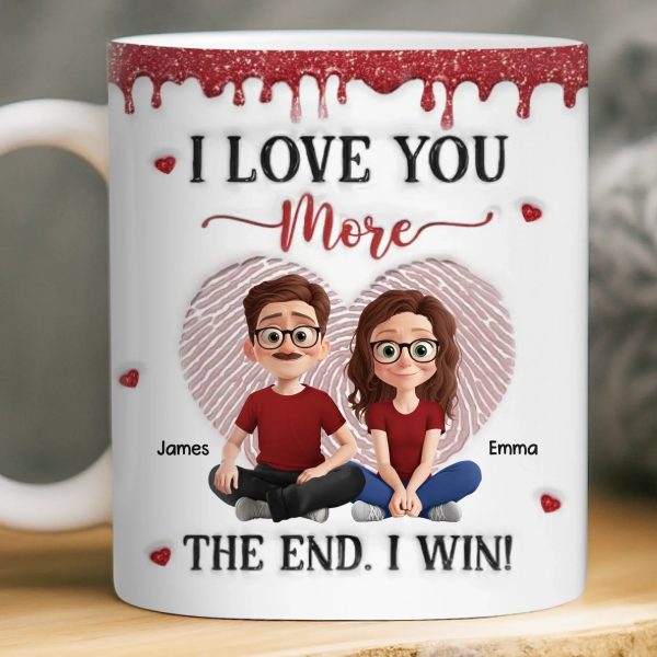 Custom 3D Inflated Effect Printed Mug - Personalized Anniversary Wedding Gifts For Husband And Wife, Him And Her - Together Is Where Peace Lives Custom 3D Inflated Effect Printed Mug - Personalized Anniversary Wedding Gifts For Husband And Wife, Him And Her - Together Is Where Peace Lives