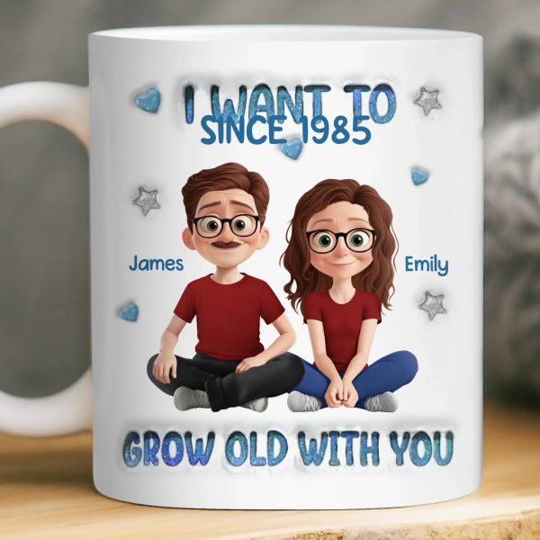 Custom 3D Inflated Effect Printed Mug - Personalized Anniversary Wedding Gifts For Husband And Wife, Him And Her - You Are My Home