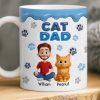 Custom 3D Inflated Effect Printed Mug - Personalized Birthday Gifts For Cat Lovers, Cat Mom And Dad - Living That Cat Life Custom 3D Inflated Effect Printed Mug - Personalized Birthday Gifts For Cat Lovers, Cat Mom And Dad - Living That Cat Life