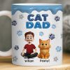 Custom 3D Inflated Effect Printed Mug - Personalized Birthday Gifts For Cat Lovers, Cat Mom And Dad - Living That Cat Life Custom 3D Inflated Effect Printed Mug - Personalized Birthday Gifts For Cat Lovers, Cat Mom And Dad - Living That Cat Life
