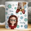 Custom 3D Inflated Effect Printed Mug - Personalized Birthday Gifts For Dog Cat Lovers, Dog Dad And Mom, Cat Owners - Paws Make Life Pop Custom 3D Inflated Effect Printed Mug - Personalized Birthday Gifts For Dog Cat Lovers, Dog Dad And Mom, Cat Owners - Paws Make Life Pop