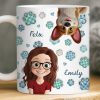 Custom 3D Inflated Effect Printed Mug - Personalized Birthday Gifts For Dog Cat Lovers, Dog Dad And Mom, Cat Owners - Paws Make Life Pop Custom 3D Inflated Effect Printed Mug - Personalized Birthday Gifts For Dog Cat Lovers, Dog Dad And Mom, Cat Owners - Paws Make Life Pop