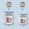 Custom 3D Inflated Effect Printed Mug - Personalized Birthday Gifts For Dog Lovers, Dog Dad And Mom - A Blessing With A Wagging Tail
