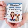 Custom 3D Inflated Effect Printed Mug - Personalized Birthday Gifts For Dog Lovers, Dog Dad And Mom - A Blessing With A Wagging Tail