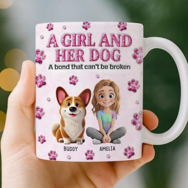 Custom 3D Inflated Effect Printed Mug - Personalized Birthday Gifts For Dog Lovers, Dog Dad And Mom - Best Friends For Life Custom 3D Inflated Effect Printed Mug - Personalized Birthday Gifts For Dog Lovers, Dog Dad And Mom - Best Friends For Life