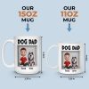 Custom 3D Inflated Effect Printed Mug - Personalized Birthday Gifts For Dog Lovers, Dog Dad And Mom - Love Begins With A Wag
