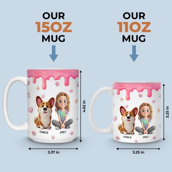 Custom 3D Inflated Effect Printed Mug - Personalized Birthday Gifts For Dog Lovers, Dog Dad And Mom - More Than Pets, More Than Family Custom 3D Inflated Effect Printed Mug - Personalized Birthday Gifts For Dog Lovers, Dog Dad And Mom - More Than Pets, More Than Family