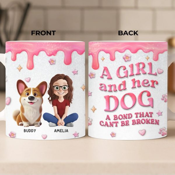 Custom 3D Inflated Effect Printed Mug - Personalized Birthday Gifts For Dog Lovers, Dog Dad And Mom - More Than Pets, More Than Family Custom 3D Inflated Effect Printed Mug - Personalized Birthday Gifts For Dog Lovers, Dog Dad And Mom - More Than Pets, More Than Family