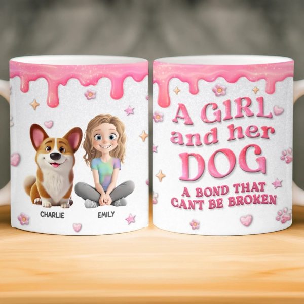 Custom 3D Inflated Effect Printed Mug - Personalized Birthday Gifts For Dog Lovers, Dog Dad And Mom - More Than Pets, More Than Family Custom 3D Inflated Effect Printed Mug - Personalized Birthday Gifts For Dog Lovers, Dog Dad And Mom - More Than Pets, More Than Family