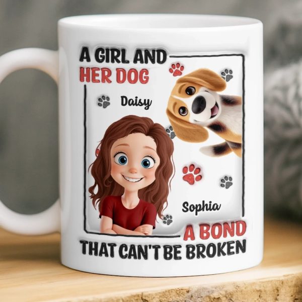 Custom 3D Inflated Effect Printed Mug - Personalized Birthday Gifts For Dog Lovers, Dog Dad And Mom - Officially Owned By Dogs Custom 3D Inflated Effect Printed Mug - Personalized Birthday Gifts For Dog Lovers, Dog Dad And Mom - Officially Owned By Dogs