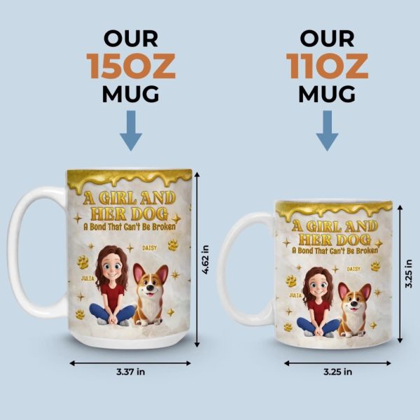 Custom 3D Inflated Effect Printed Mug - Personalized Birthday Gifts For Dog Lovers, Dog Dad And Mom - Paws And Pinky Promises Custom 3D Inflated Effect Printed Mug - Personalized Birthday Gifts For Dog Lovers, Dog Dad And Mom - Paws And Pinky Promises