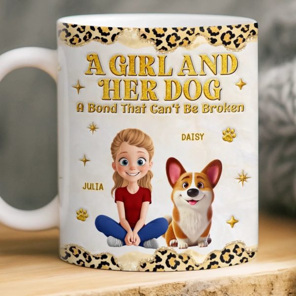 Custom 3D Inflated Effect Printed Mug - Personalized Birthday Gifts For Dog Lovers, Dog Dad And Mom - Small Paws Big Happiness Custom 3D Inflated Effect Printed Mug - Personalized Birthday Gifts For Dog Lovers, Dog Dad And Mom - Small Paws Big Happiness