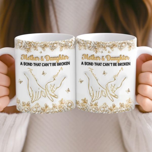 Custom 3D Inflated Effect Printed Mug - Personalized Birthday Gifts For Mom, Daughter - Born To Be Loved Custom 3D Inflated Effect Printed Mug - Personalized Birthday Gifts For Mom, Daughter - Born To Be Loved