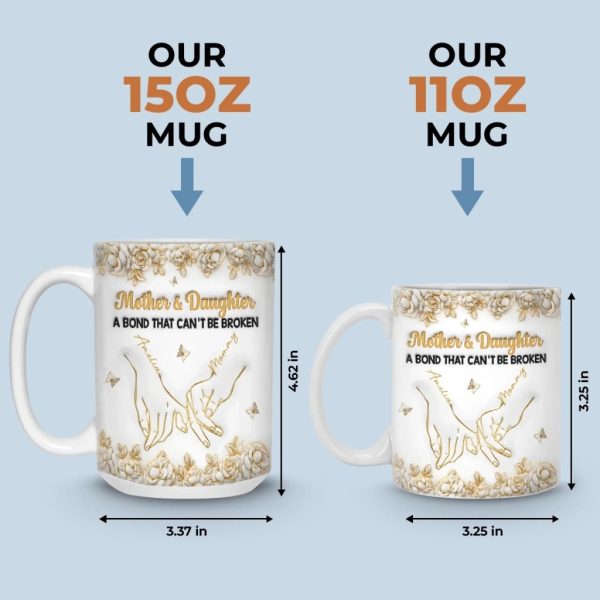 Custom 3D Inflated Effect Printed Mug - Personalized Birthday Gifts For Mom, Daughter - Born To Be Loved Custom 3D Inflated Effect Printed Mug - Personalized Birthday Gifts For Mom, Daughter - Born To Be Loved