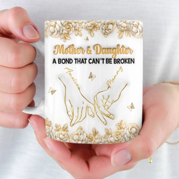 Custom 3D Inflated Effect Printed Mug - Personalized Birthday Gifts For Mom, Daughter - Born To Be Loved Custom 3D Inflated Effect Printed Mug - Personalized Birthday Gifts For Mom, Daughter - Born To Be Loved
