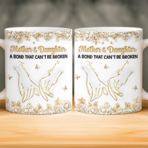 Custom 3D Inflated Effect Printed Mug - Personalized Birthday Gifts For Mom, Daughter - Born To Be Loved Custom 3D Inflated Effect Printed Mug - Personalized Birthday Gifts For Mom, Daughter - Born To Be Loved