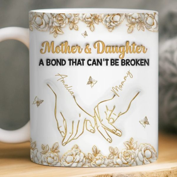 Custom 3D Inflated Effect Printed Mug - Personalized Birthday Gifts For Mom, Daughter - Born To Be Loved Custom 3D Inflated Effect Printed Mug - Personalized Birthday Gifts For Mom, Daughter - Born To Be Loved