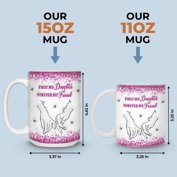Custom 3D Inflated Effect Printed Mug - Personalized Birthday Gifts For Mom, Daughter - Loved More Than Coffee Custom 3D Inflated Effect Printed Mug - Personalized Birthday Gifts For Mom, Daughter - Loved More Than Coffee