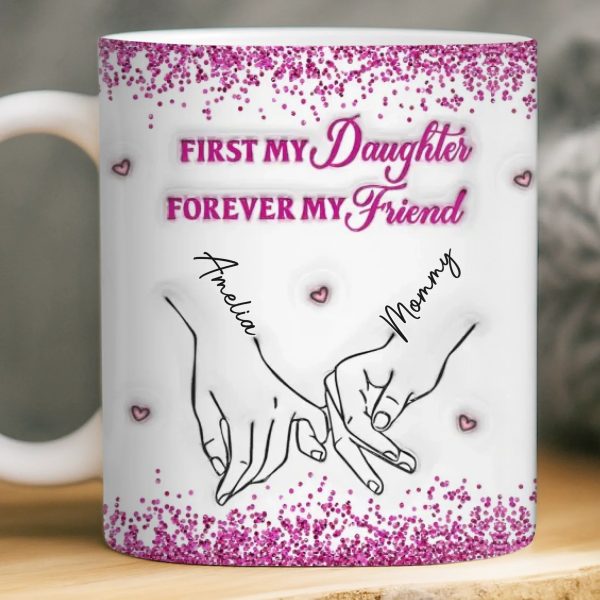 Custom 3D Inflated Effect Printed Mug - Personalized Birthday Gifts For Mom, Daughter - Loved More Than Coffee Custom 3D Inflated Effect Printed Mug - Personalized Birthday Gifts For Mom, Daughter - Loved More Than Coffee