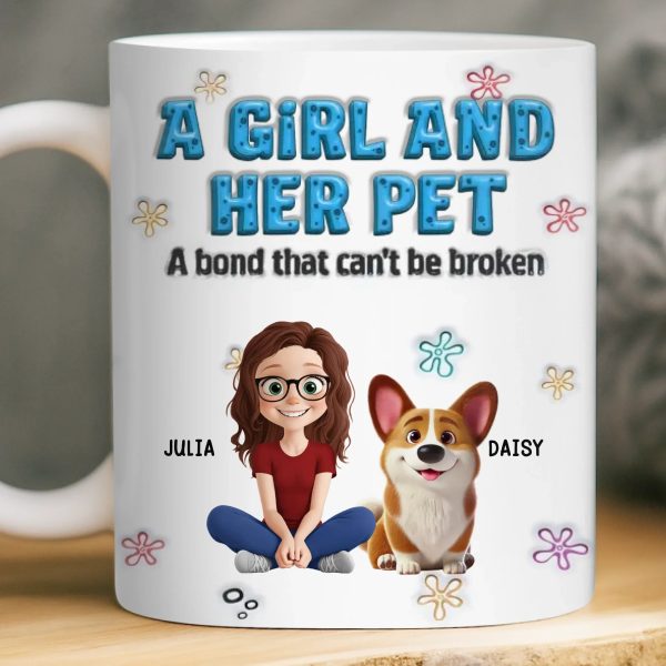 Custom 3D Inflated Effect Printed Mug - Personalized Christmas Birthday Gifts For Dog Cat Lovers, Dog Dad And Mom, Cat Owners - My World, My Pets Custom 3D Inflated Effect Printed Mug - Personalized Christmas Birthday Gifts For Dog Cat Lovers, Dog Dad And Mom, Cat Owners - My World, My Pets