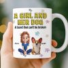 Custom 3D Inflated Effect Printed Mug - Personalized Christmas Birthday Gifts For Dog Lovers, Dog Dad And Mom - Just A Girl And Her Furry Soulmate Custom 3D Inflated Effect Printed Mug - Personalized Christmas Birthday Gifts For Dog Lovers, Dog Dad And Mom - Just A Girl And Her Furry Soulmate