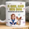 Custom 3D Inflated Effect Printed Mug - Personalized Christmas Birthday Gifts For Dog Lovers, Dog Dad And Mom - Just A Girl And Her Furry Soulmate Custom 3D Inflated Effect Printed Mug - Personalized Christmas Birthday Gifts For Dog Lovers, Dog Dad And Mom - Just A Girl And Her Furry Soulmate