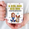 Custom 3D Inflated Effect Printed Mug - Personalized Christmas Birthday Gifts For Dog Lovers, Dog Dad And Mom - Just A Girl And Her Furry Soulmate Custom 3D Inflated Effect Printed Mug - Personalized Christmas Birthday Gifts For Dog Lovers, Dog Dad And Mom - Just A Girl And Her Furry Soulmate