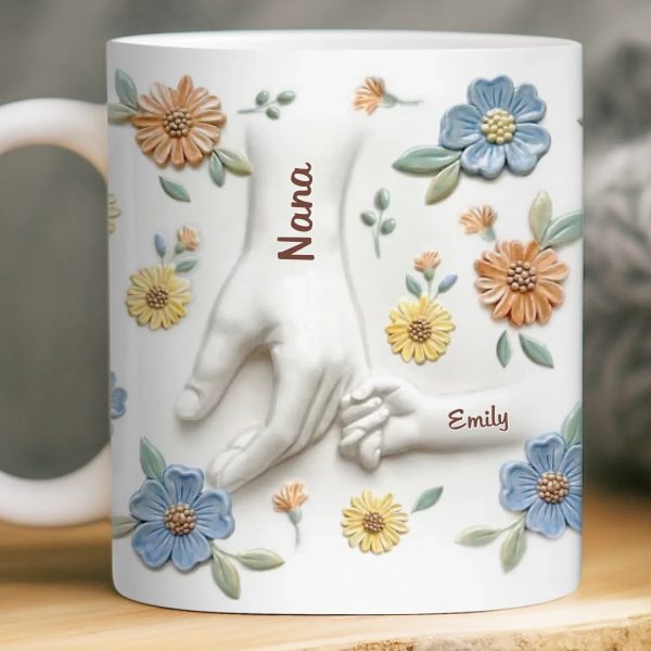 Custom 3D Inflated Effect Printed Mug - Personalized Mother's Day Gifts For Mom, Grandma - Family Held Together Custom 3D Inflated Effect Printed Mug - Personalized Mother's Day Gifts For Mom, Grandma - Family Held Together