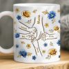 Custom 3D Inflated Effect Printed Mug - Personalized Mother's Day Gifts For Mom, Grandma - Hands Linked By Love Custom 3D Inflated Effect Printed Mug - Personalized Mother's Day Gifts For Mom, Grandma - Hands Linked By Love