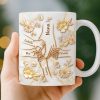 Custom 3D Inflated Effect Printed Mug - Personalized Mother's Day Gifts For Mom, Grandma - Love Passed Down Forever Custom 3D Inflated Effect Printed Mug - Personalized Mother's Day Gifts For Mom, Grandma - Love Passed Down Forever
