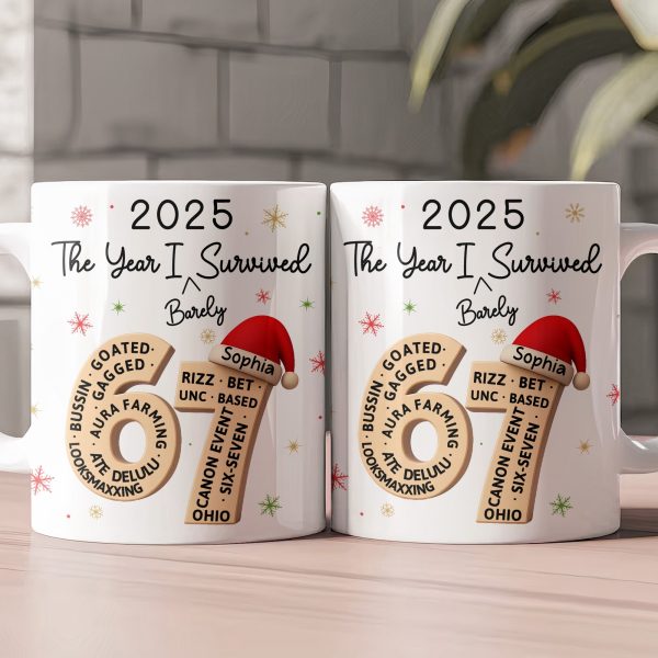Custom 67 Six Seven Slang Meme, Gag Gifts, White Elephant, Exchange Gifts For Coworkers - Personalized Mug Custom 67 Six Seven Slang Meme, Gag Gifts, White Elephant, Exchange Gifts For Coworkers - Personalized Mug