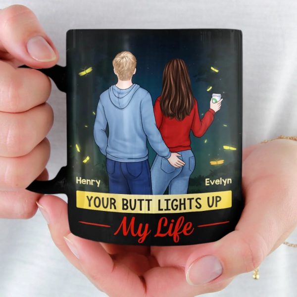 Custom Black Mug - Personalized Anniversary Wedding Gifts For Husband And Wife, Him And Her - Endless Journeys, One Heart Custom Black Mug - Personalized Anniversary Wedding Gifts For Husband And Wife, Him And Her - Endless Journeys, One Heart