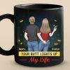 Custom Black Mug - Personalized Anniversary Wedding Gifts For Husband And Wife, Him And Her - Endless Journeys, One Heart Custom Black Mug - Personalized Anniversary Wedding Gifts For Husband And Wife, Him And Her - Endless Journeys, One Heart