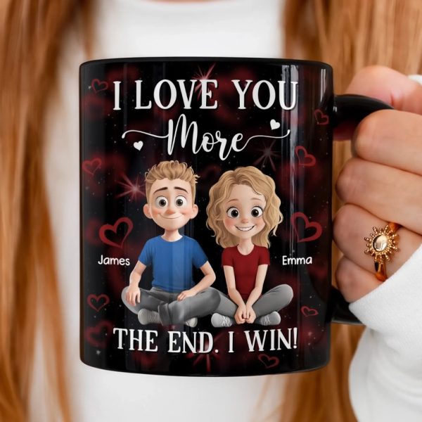 Custom Black Mug - Personalized Anniversary Wedding Gifts For Husband And Wife, Him And Her - We Keep Finding Each Other