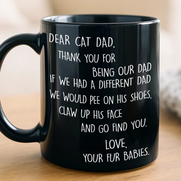 Custom Black Mug - Personalized Birthday Gifts For Cat Lovers, Cat Mom And Dad - Your Fur Babies Run This House Custom Black Mug - Personalized Birthday Gifts For Cat Lovers, Cat Mom And Dad - Your Fur Babies Run This House